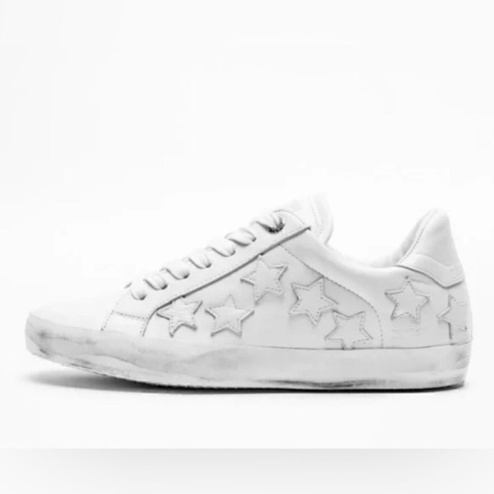 ZADIG & VOLTAIRE sneakers White Star Patches Sneakers. 36/5-5.5. New